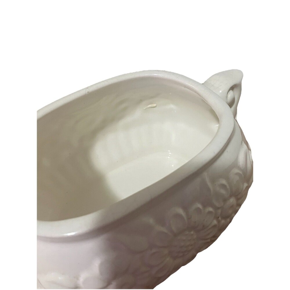Vintage small Himark White Ceramic Small Daisy Soup gravy Tureen With Lid - Picture 11 of 16
